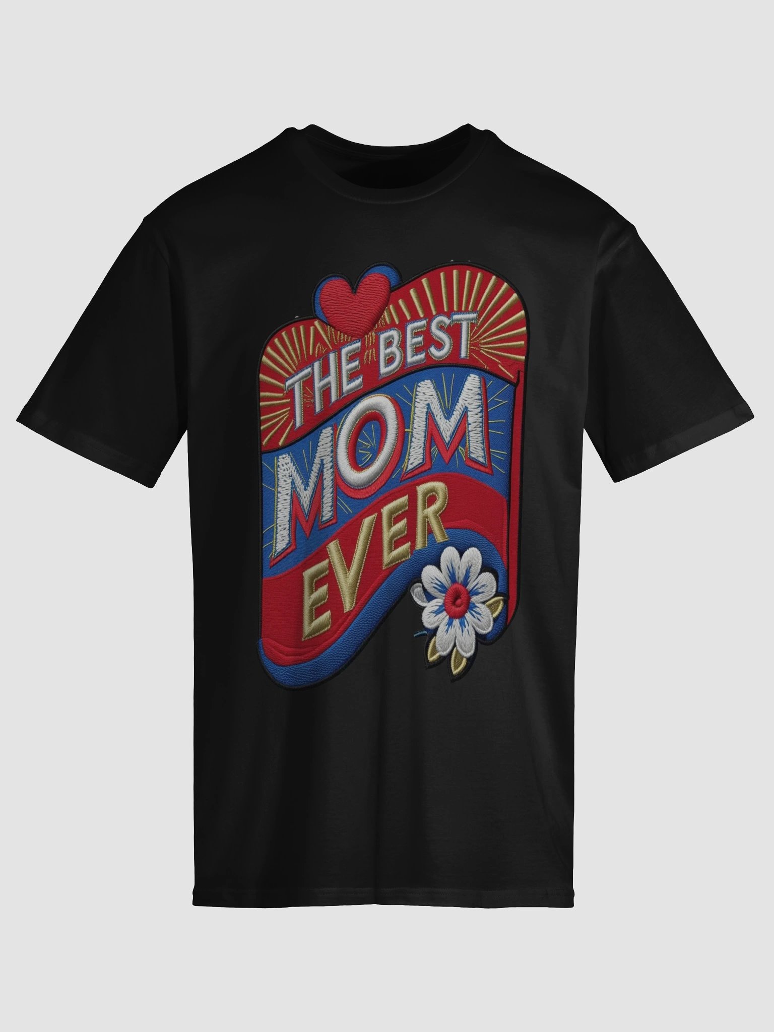 Best Mom Ever Embroidered T-Shirt product image (14)