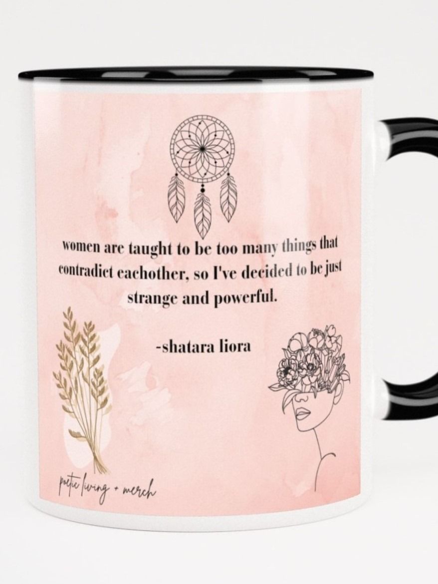 strange and powerful quote mug - style 2 product image (2)