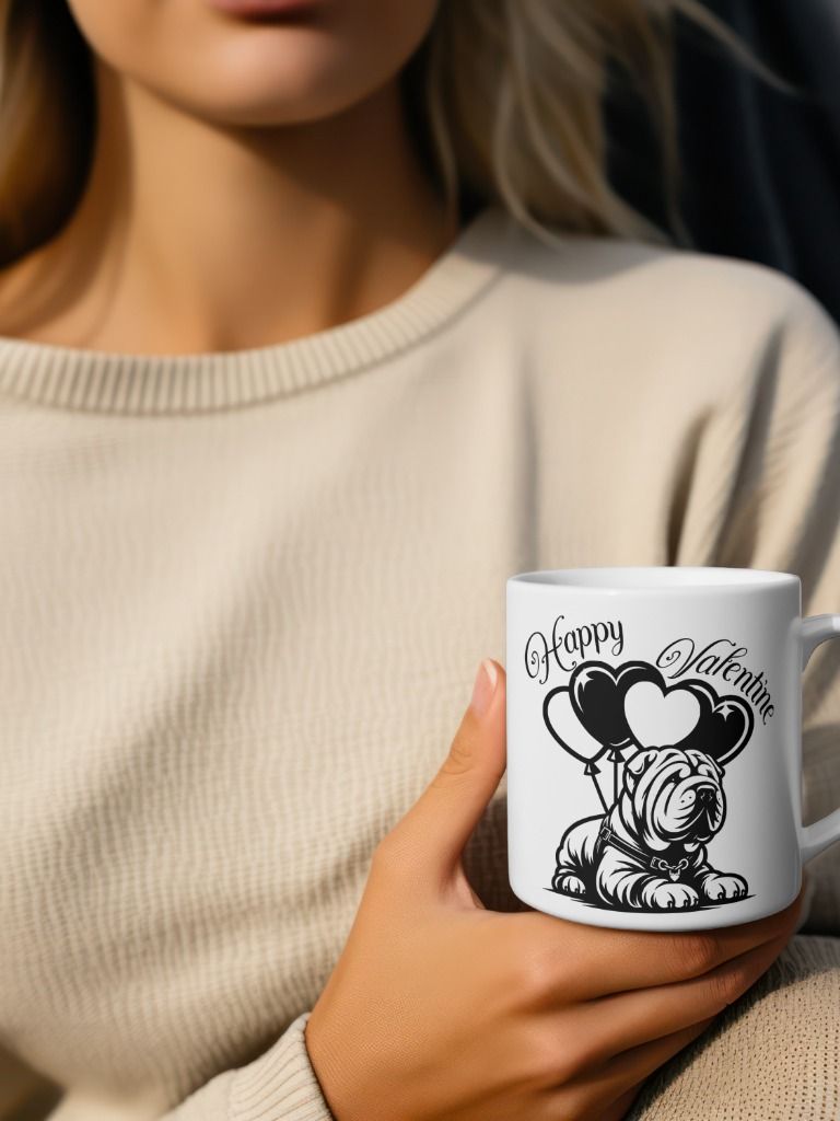 Cute Valentine Shar Pei Mug product image (19)