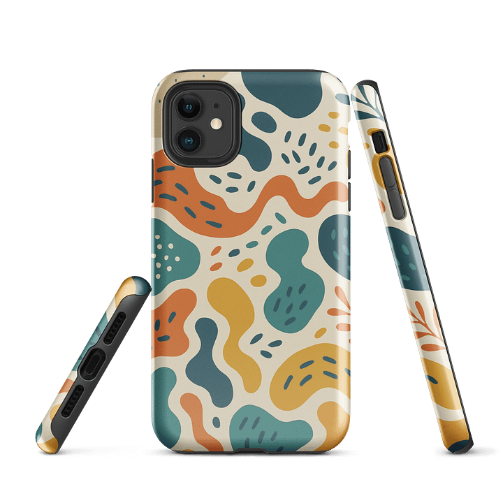 Organic Abstract Teal iPhone® Tough Case product image (1)