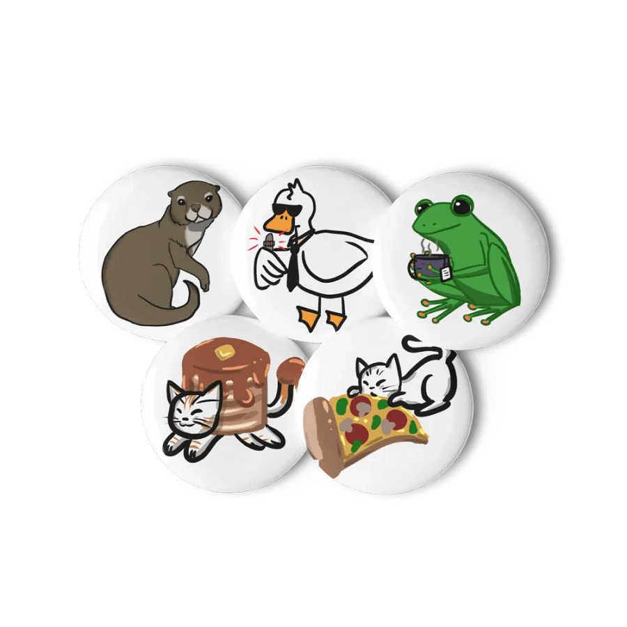 Luna Doodle Pin Button Set product image (11)