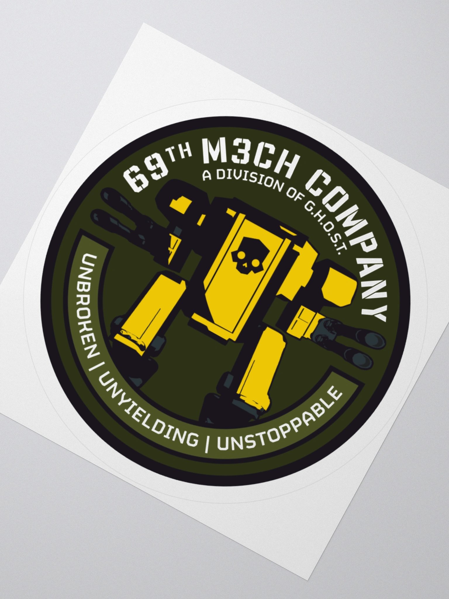 69th M3CH Company Flat Sticker product image (1)