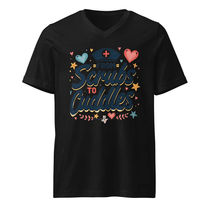from Scrubs to Cuddles V-Neck Tee product image (1)