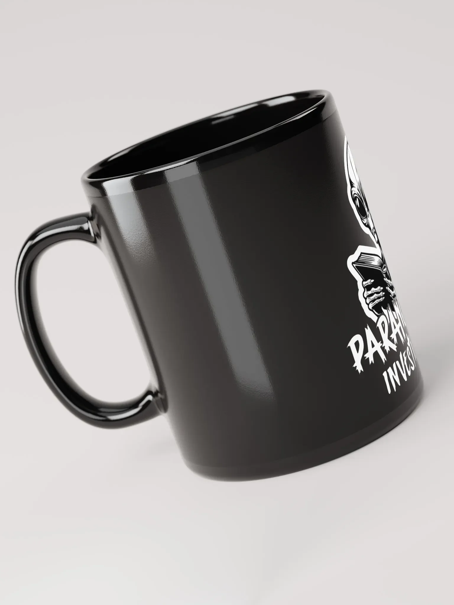 Otherworldly Reader Black Ceramic Mug product image (2)