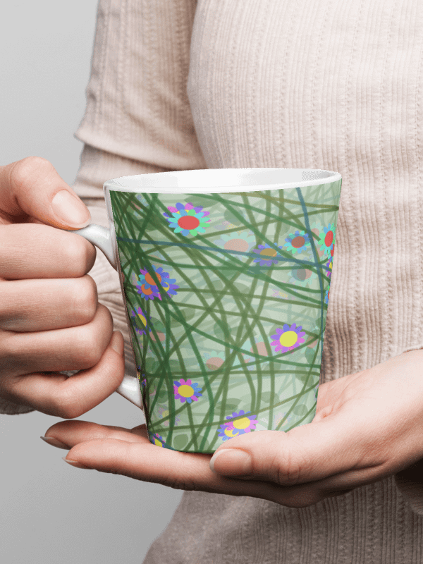 Vibrant Vines Latte Mug product image (2)