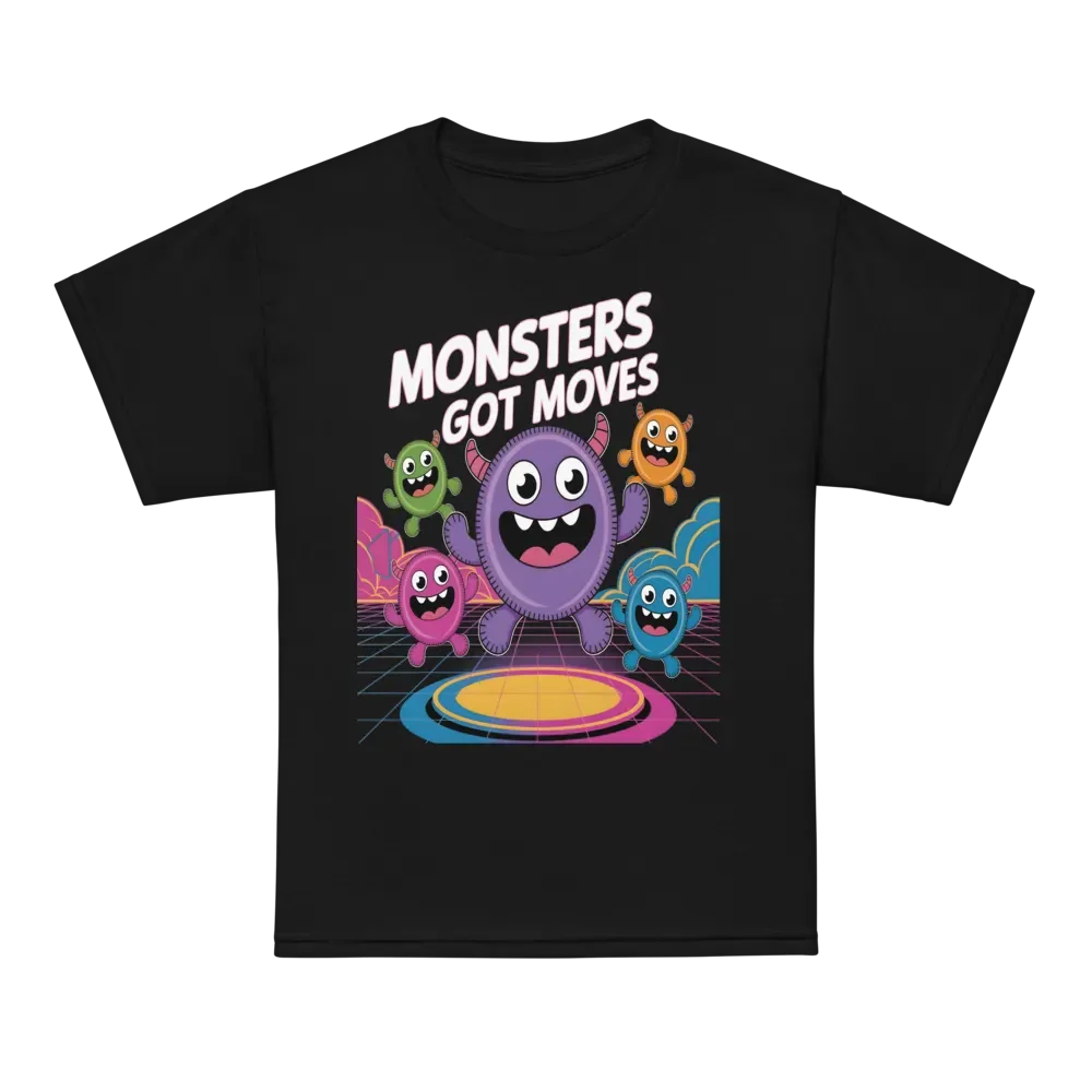 Monsters Got Moves Cool Youth Sports Tee product image (7)
