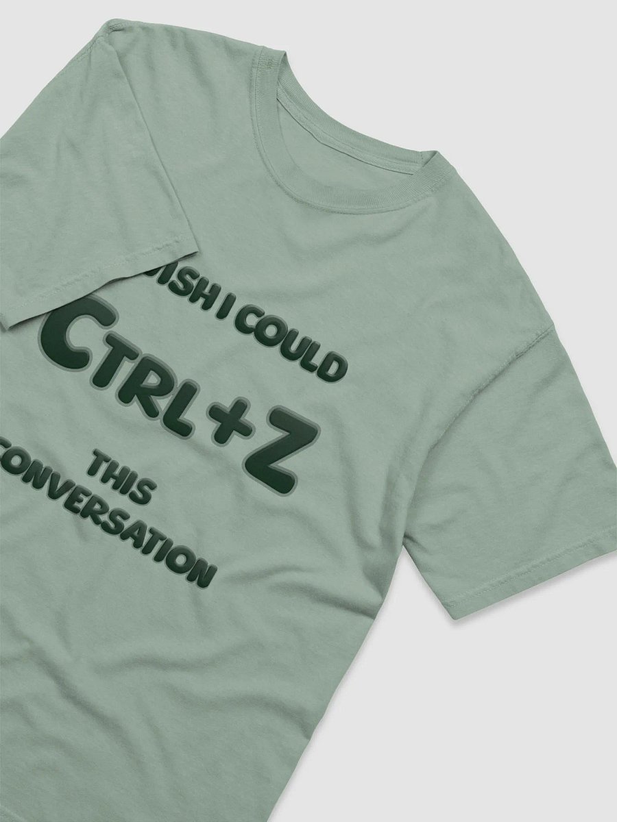 【Ctrl+Z】Green Text Garment-Dyed Heavyweight T-Shirt product image (2)