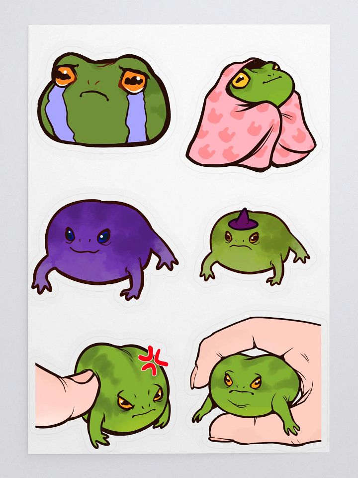 Frog Sticker Pack product image (1)
