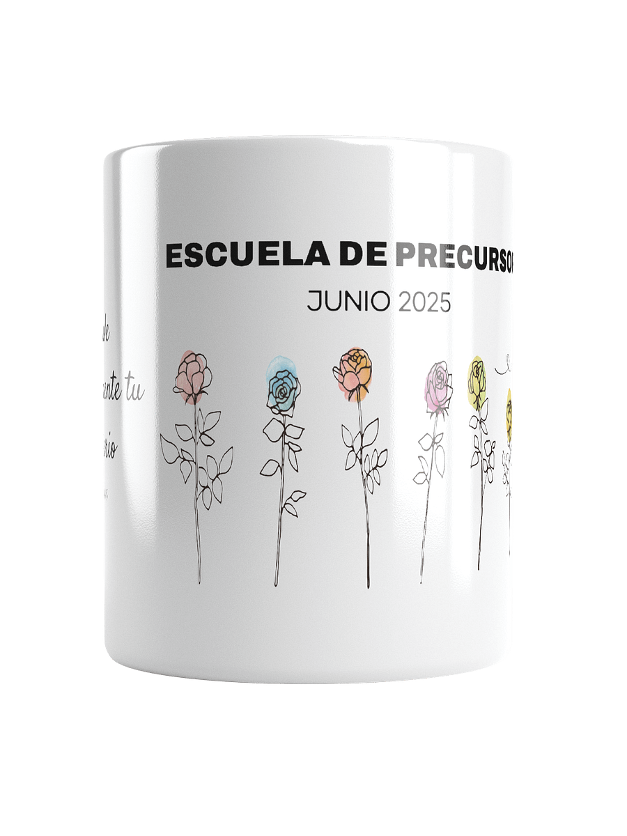 TAZA ESCUELA DE PRECURSOR 2025 FLORAL CON MARIPOSA – EDICIÓN ESPECIAL “ESTELA” product image (1)