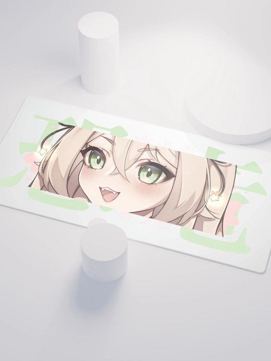 恐竜 Large Gaming Mouse Pad White product image (3)