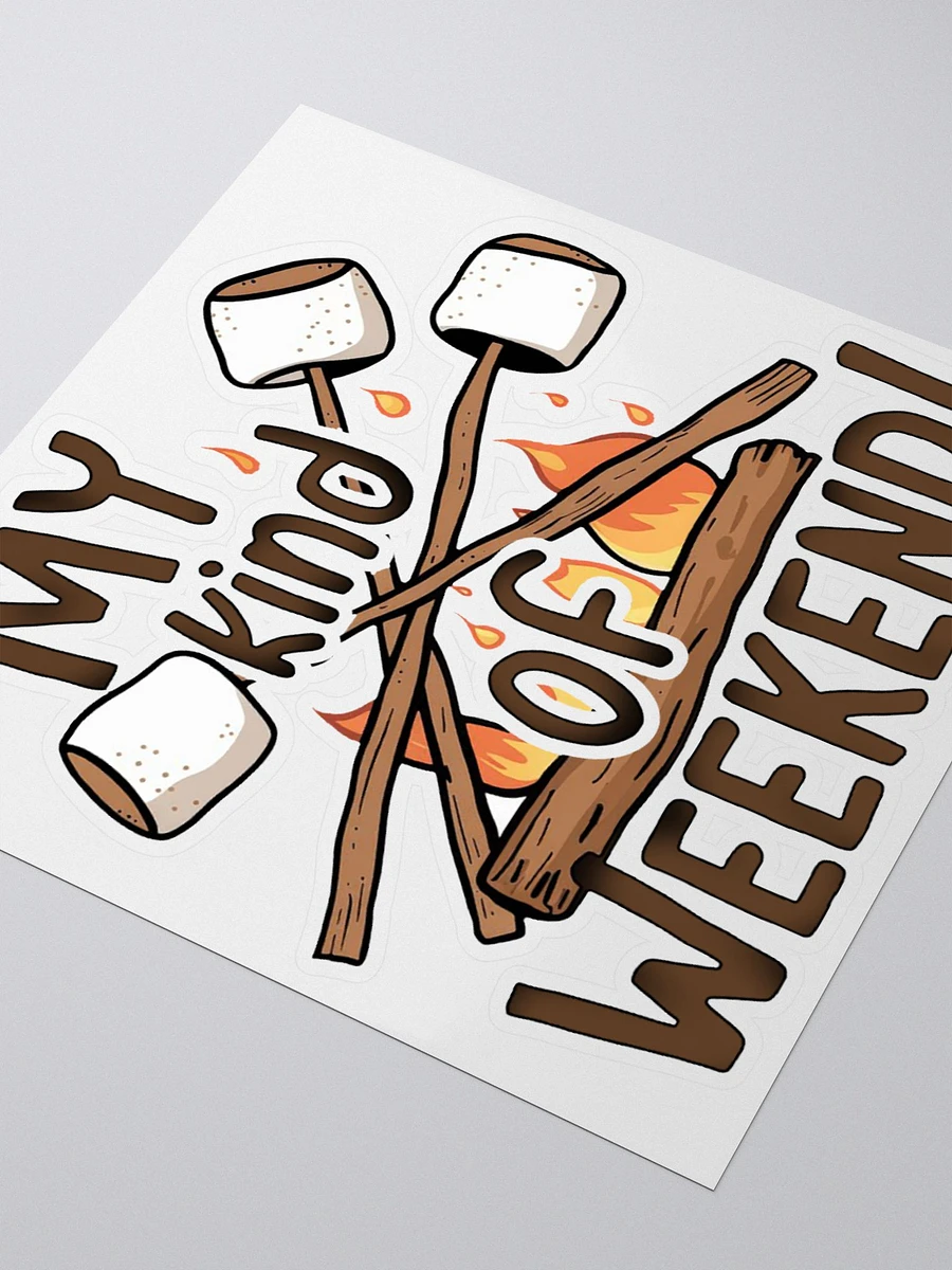 My Kind Of Weekend Marshmallow Roasting Sticker product image (7)