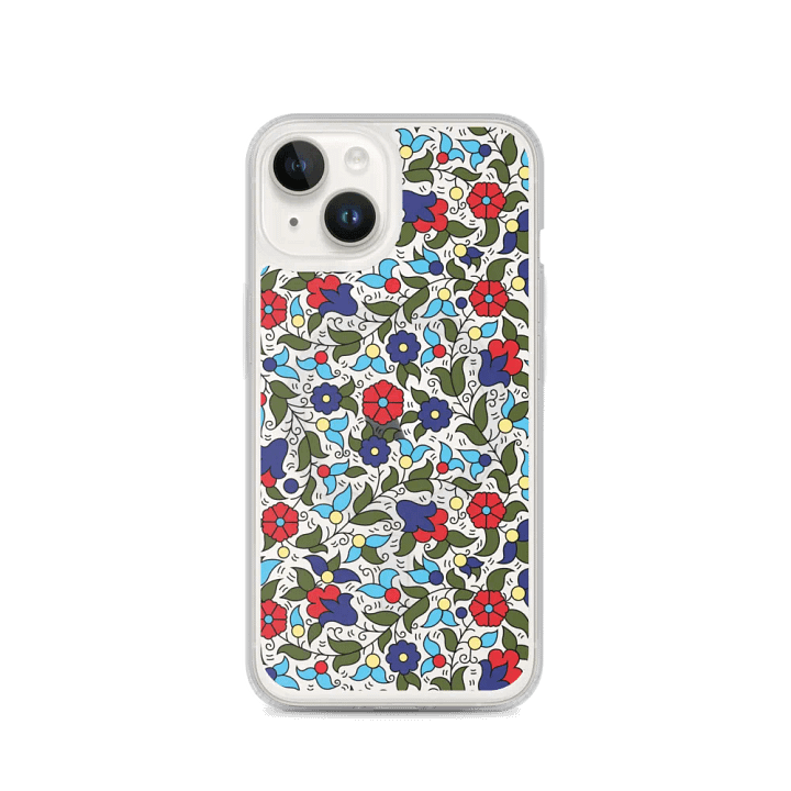 Khalili Ceramic Inspired Floral Clear iPhone Case product image (1)