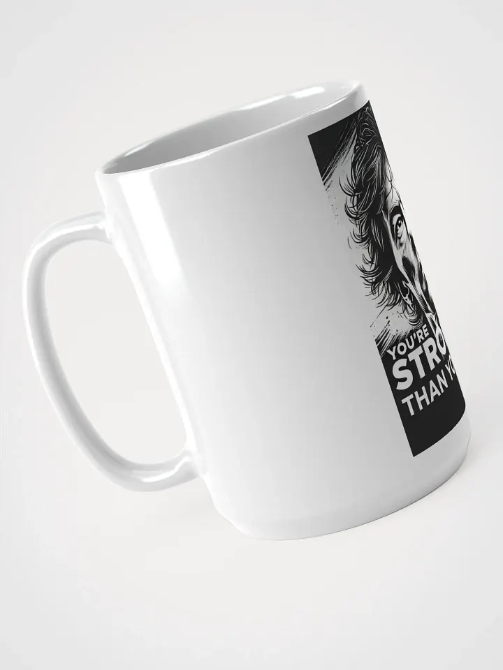 You're Stronger Than You Think White Glossy Mug product image (2)