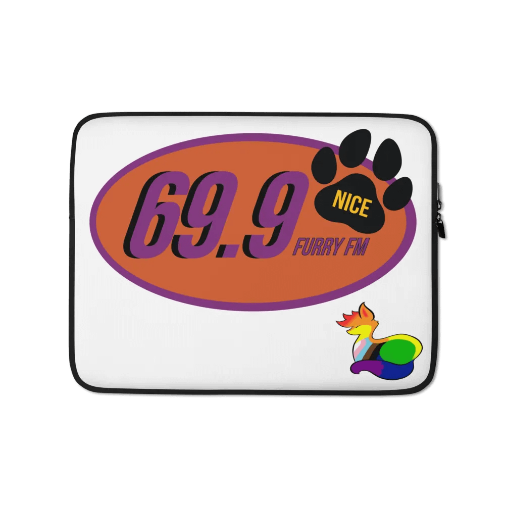 "69.9 Furry FM" Laptop Sleeve product image (1)