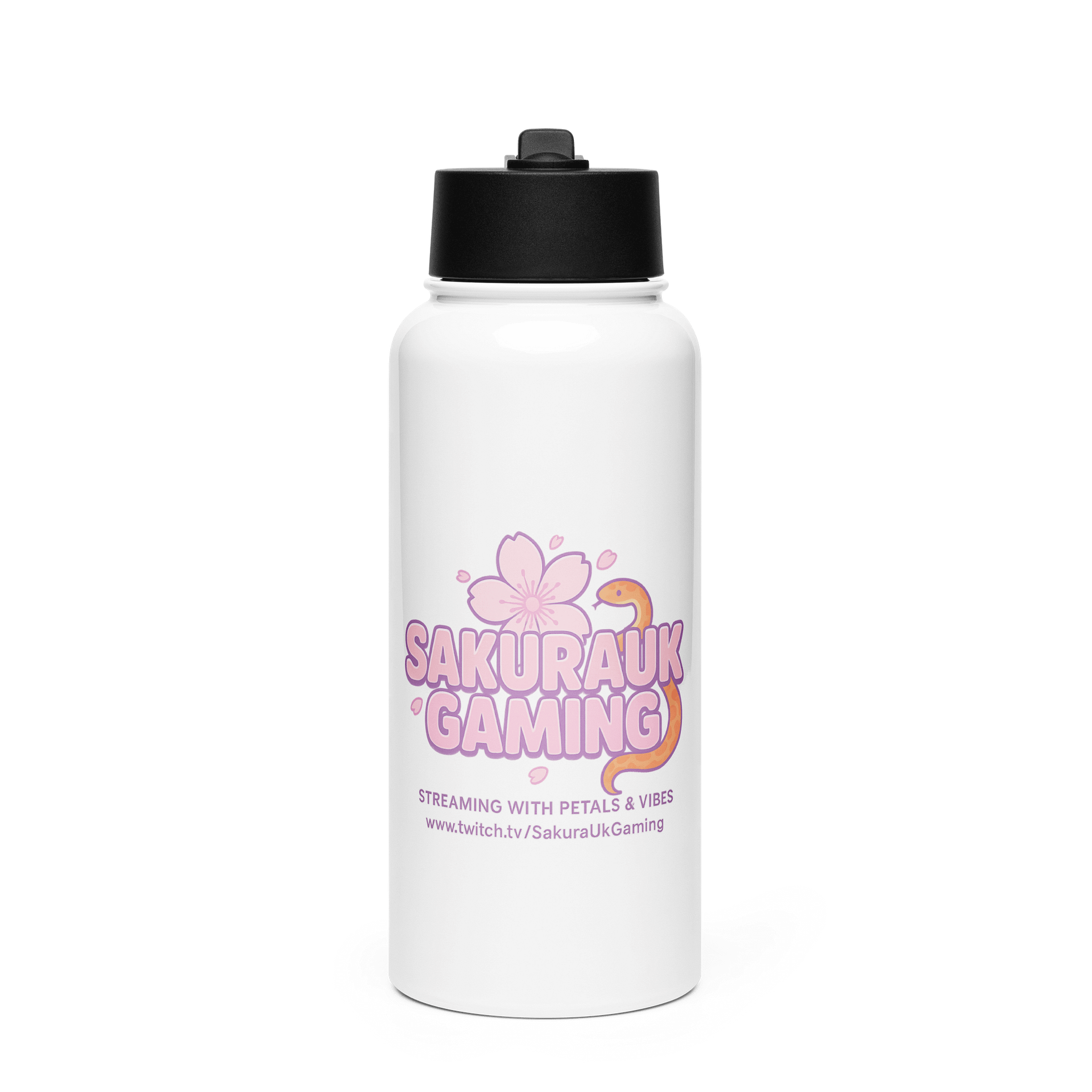 Stainless Steel Water Bottle with a Straw Lid product image (1)