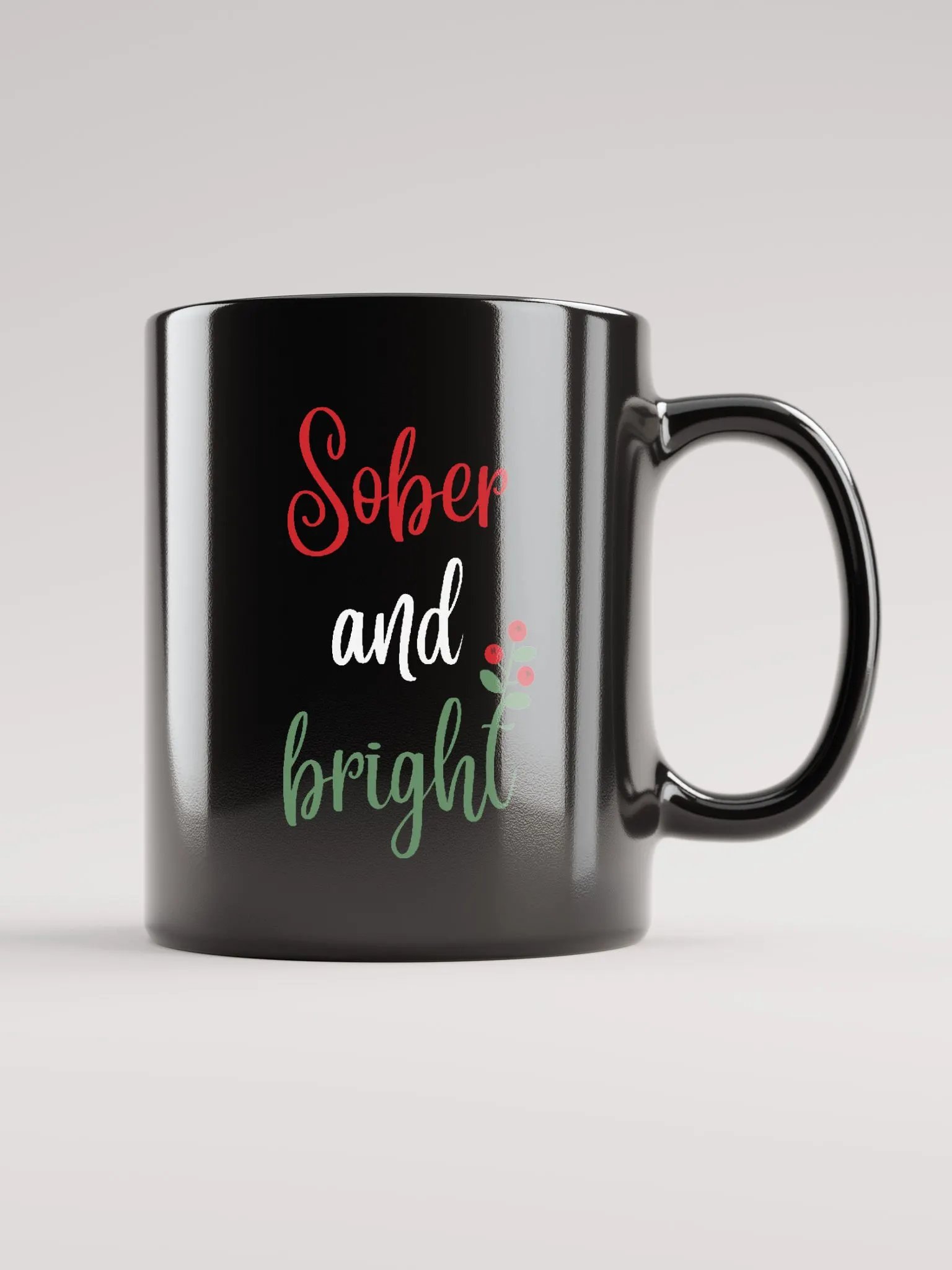 Sober & Bright - Sobriety Christmas Mug product image (2)
