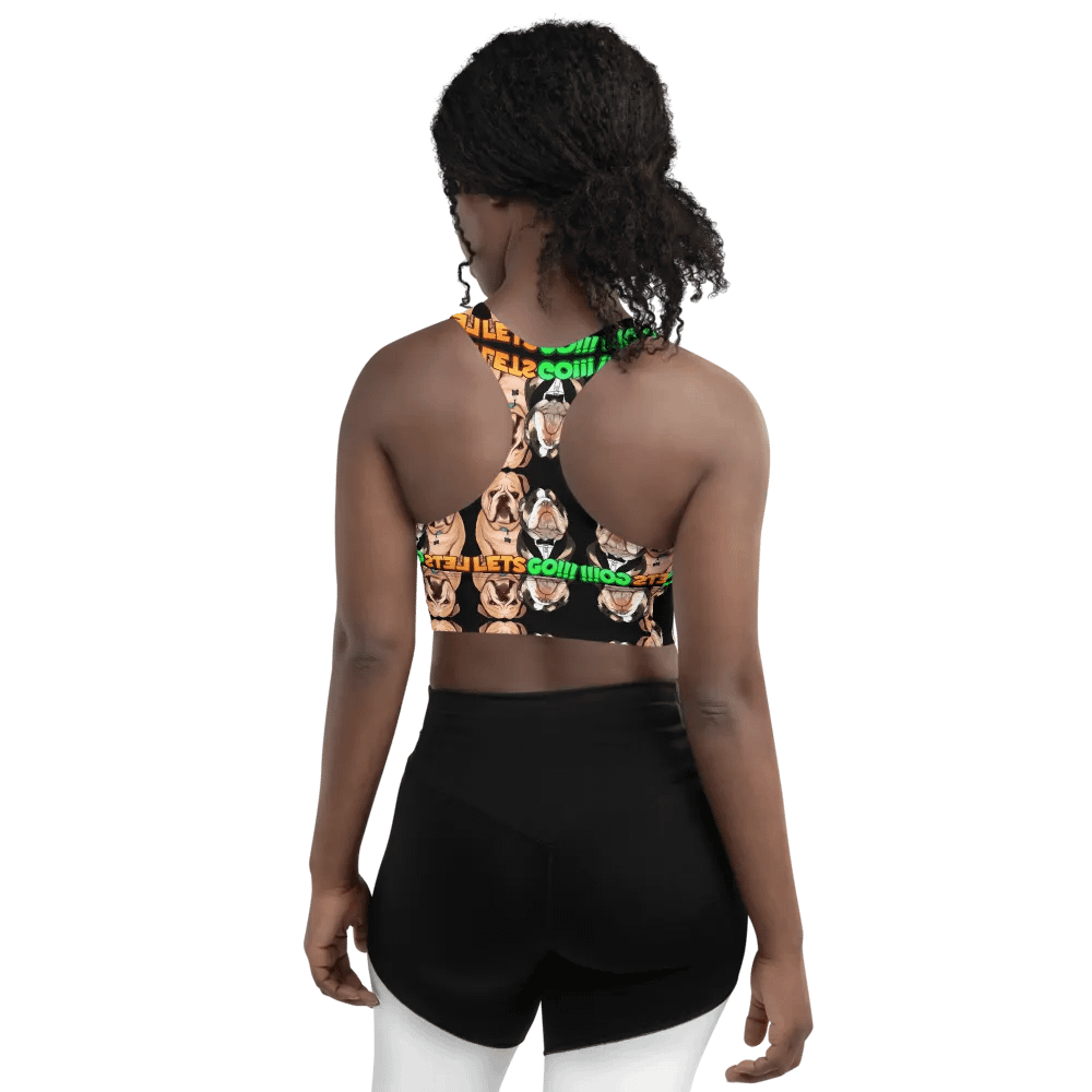 Straightedge Monster Let's Go!!! All-Over Print Longline Sports Bra product image (5)