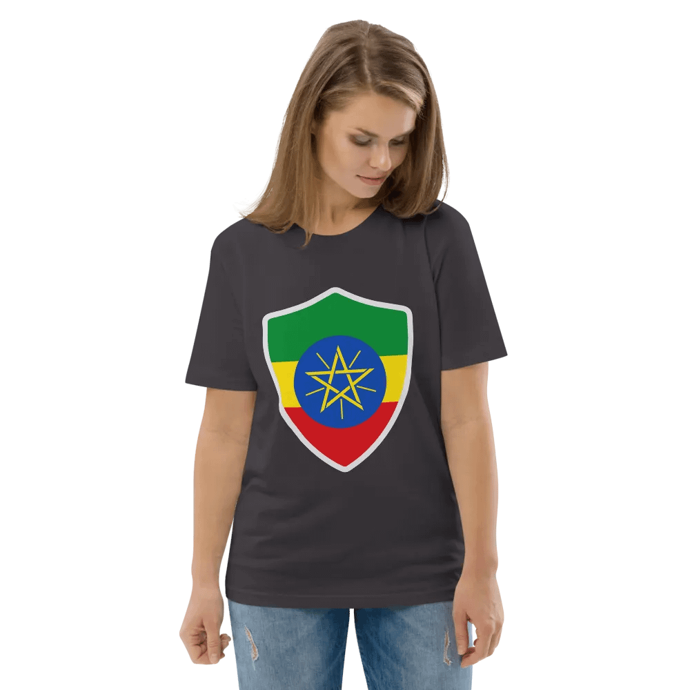 Ethiopian Pride Emblem Organic Tee product image (140)