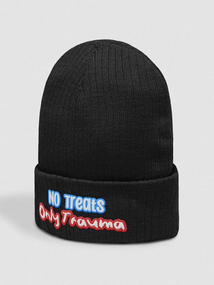 No Treats, Only Trauma Embroidered Beanie product image (2)