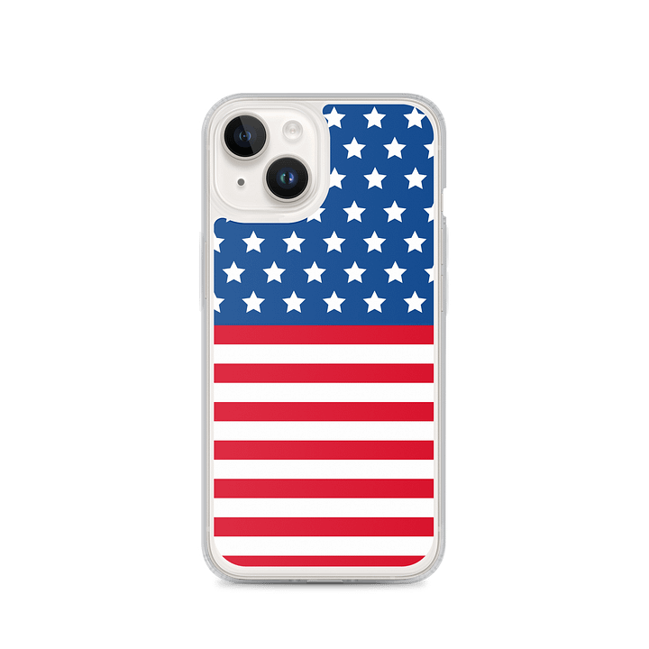Patriotic Stars & Stripes iPhone® MagSafe® Clear Case product image (4)