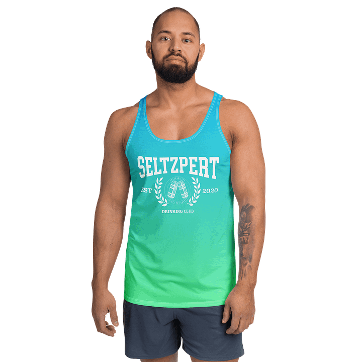 Seltzpert Drinking Club Blue Lagoon Men's Tank Top product image (1)