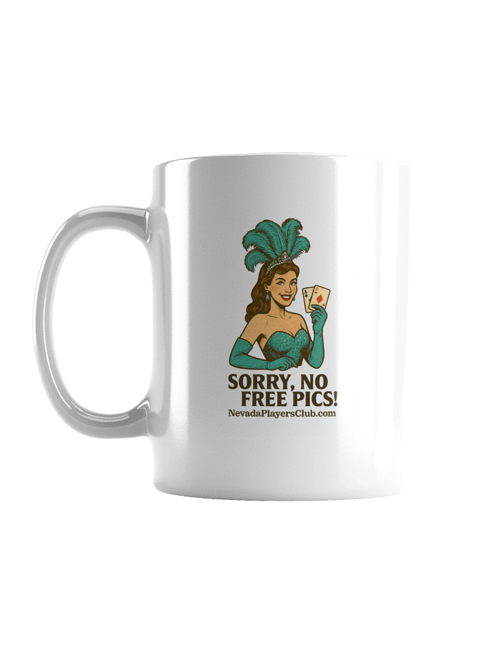 White Sorry No Pics Mug - Greensleeves Edition product image (1)