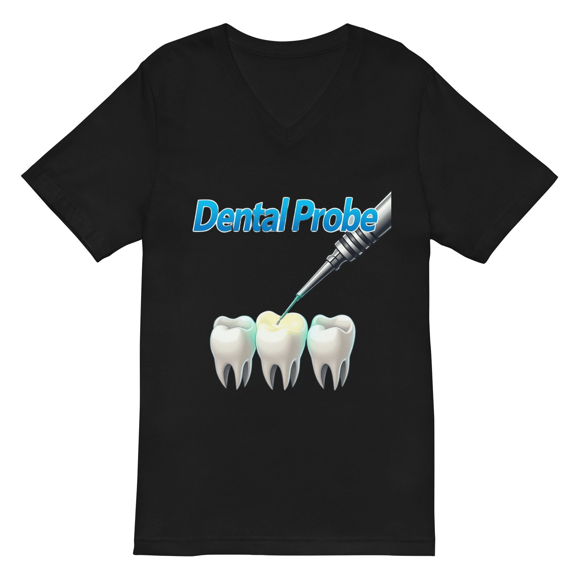Dental Probe Illustrated V-Neck Tee product image (2)