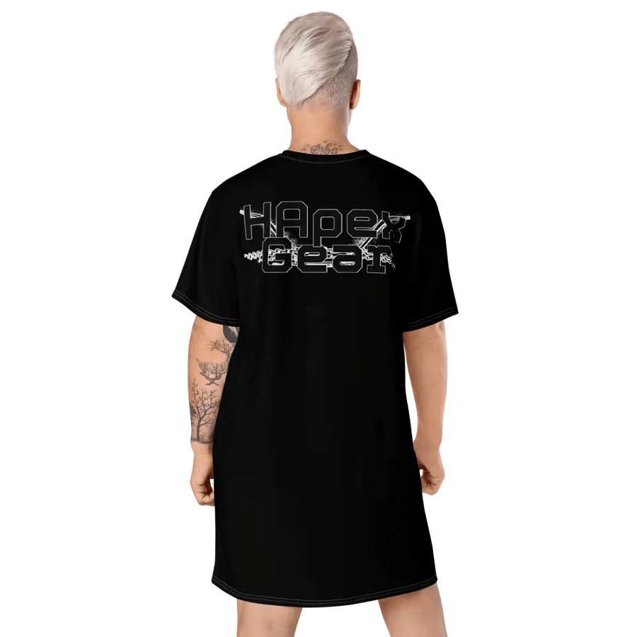 T-Shirt Dress - Black - Black HApex Gear Black Logo product image (9)