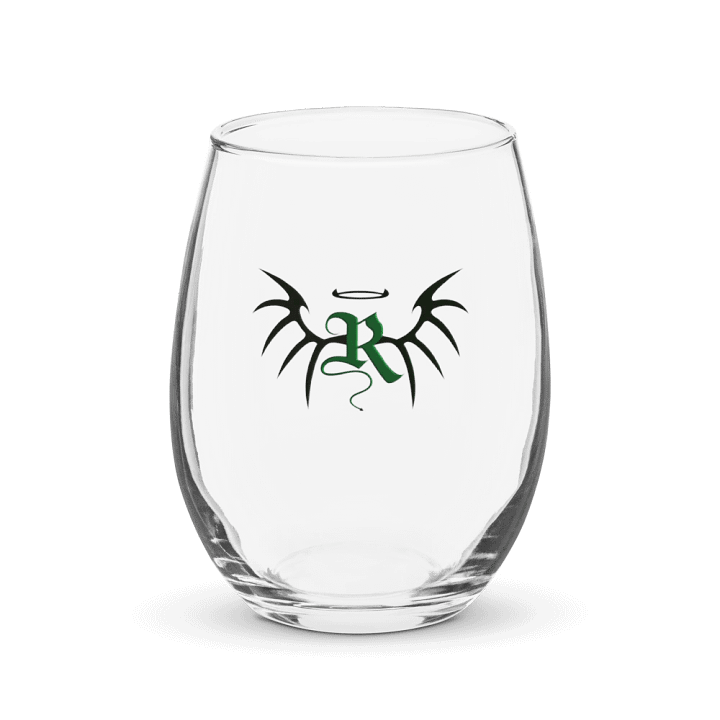 RafaZafar Logo Stemless Wineglass (green) product image (1)