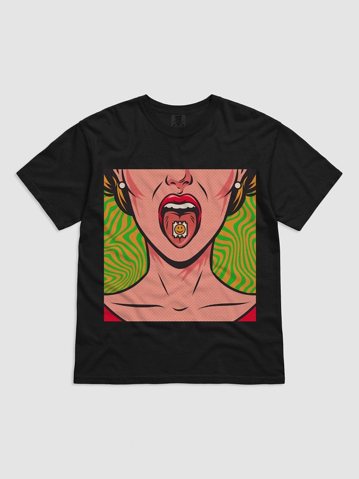 Pop Art Smiley Tongue T-Shirt product image (3)