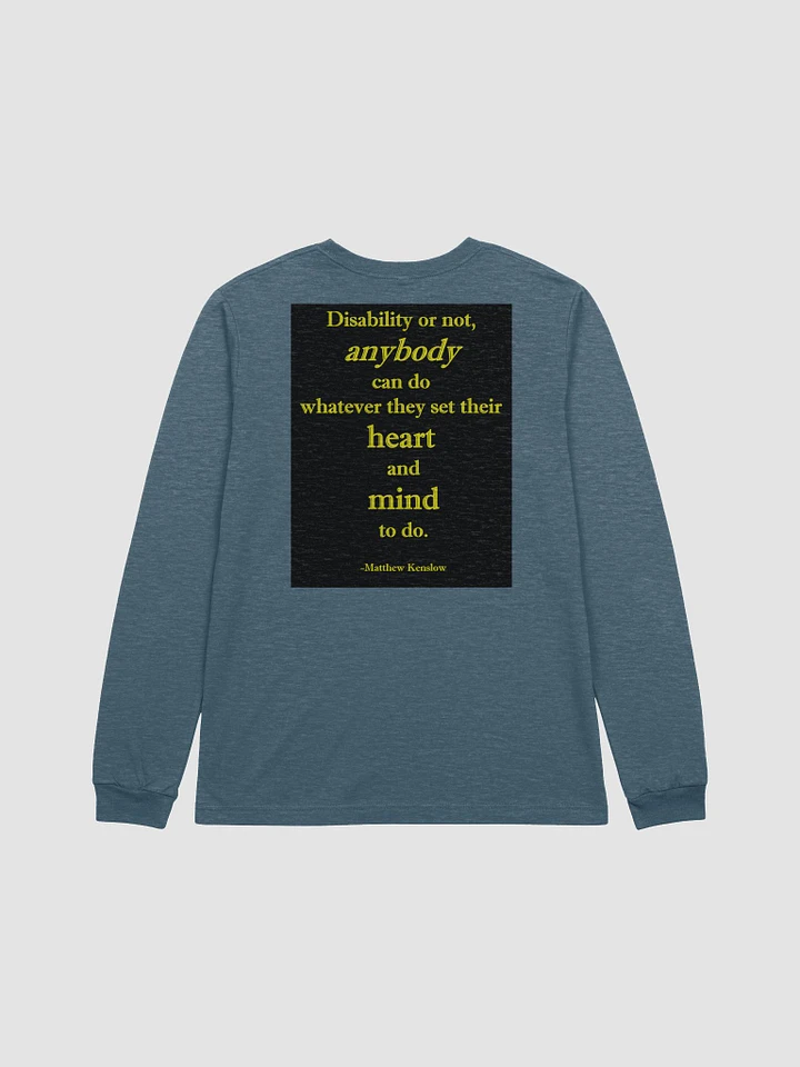 [With Quote 2 on the Back] Long Sleeve T-Shirt (Bella+Canvas Supersoft) product image (10)