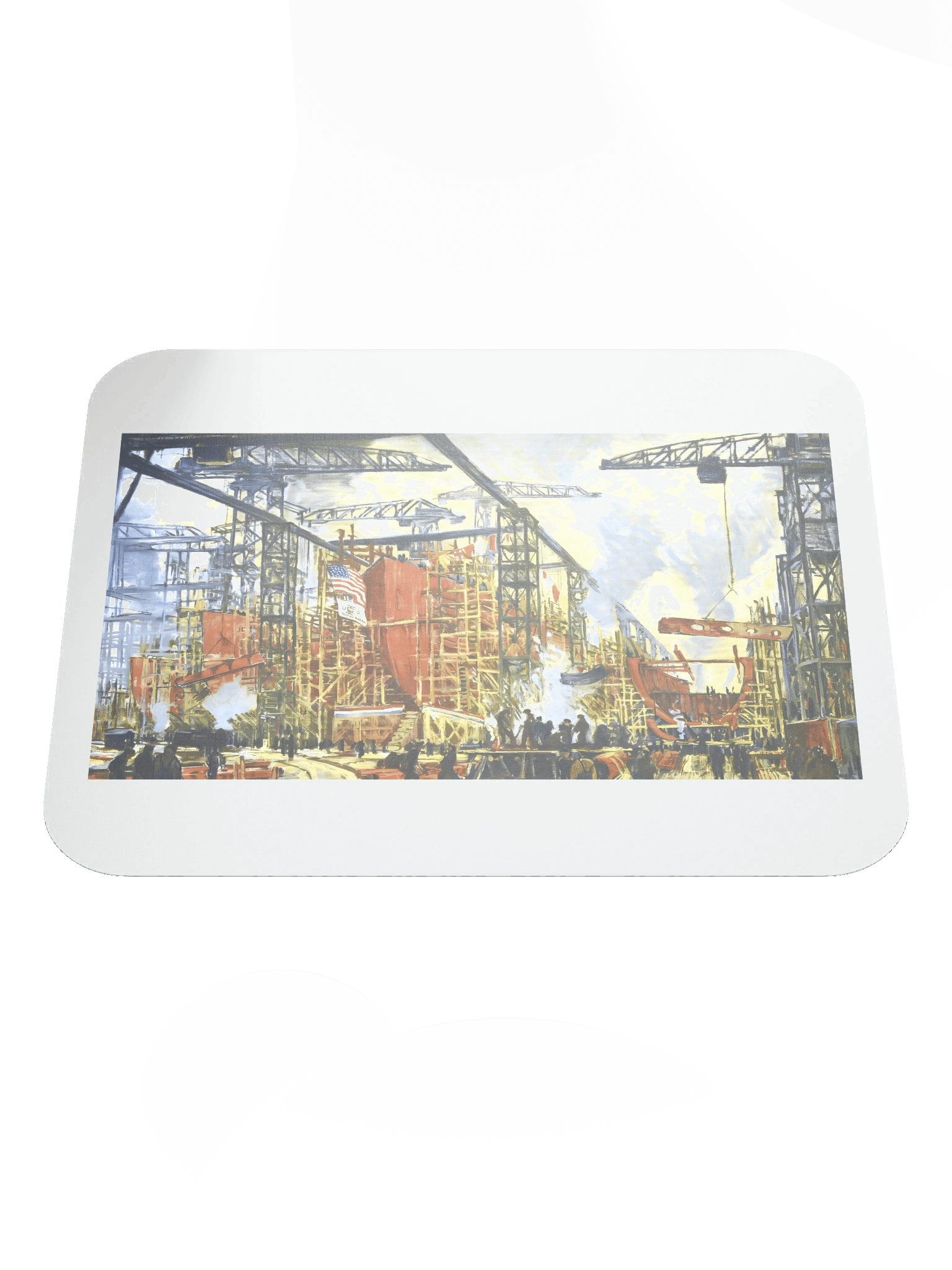 Patriotic Shipyard Mouse Pad product image (1)