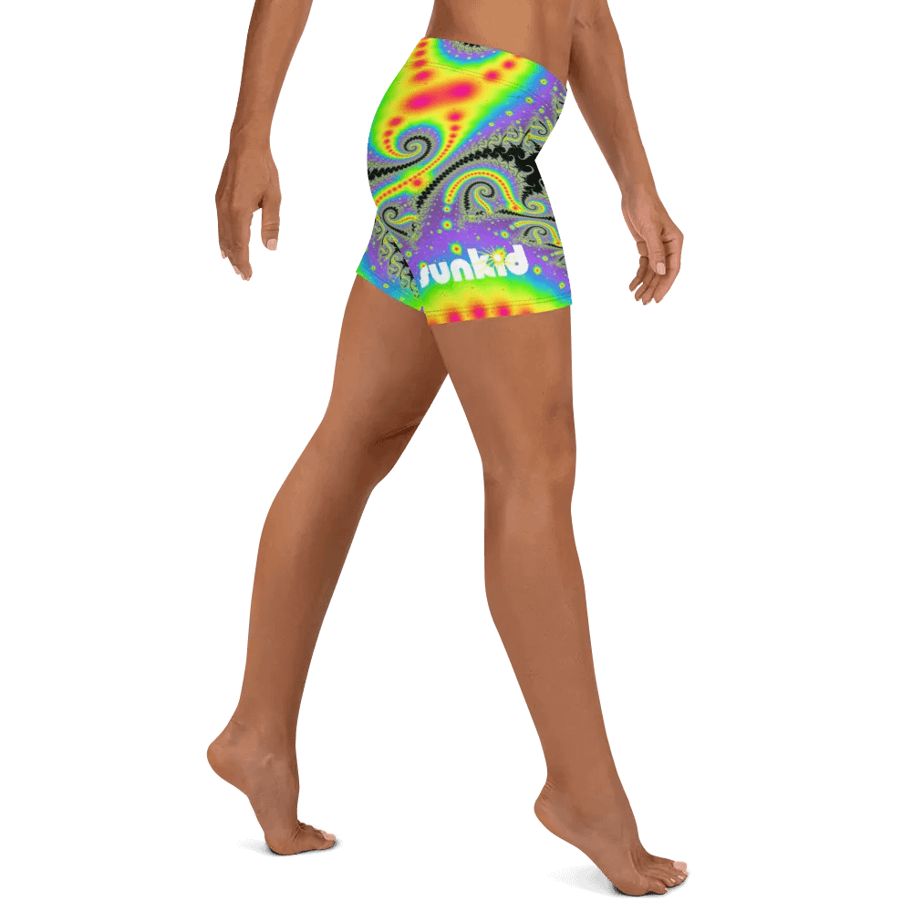 Fractal Bike Shorts - Fluorescent Nebula product image (6)