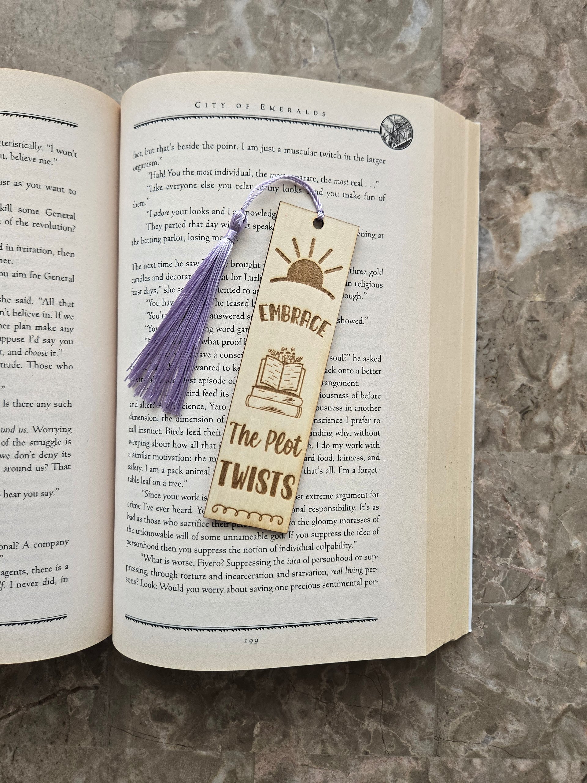 Wooden Bookmark - Embrace product image (2)