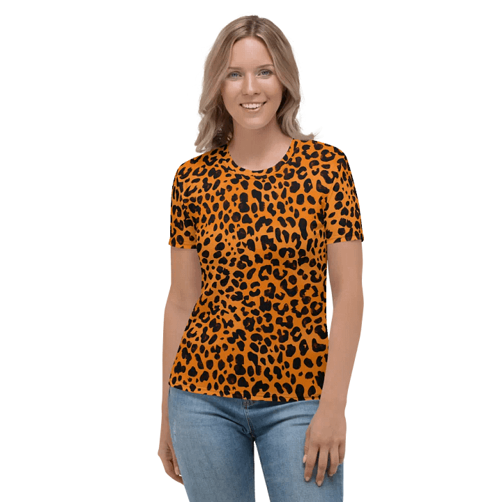 Leopard Dreams All-Over Women's T-Shirt product image (1)
