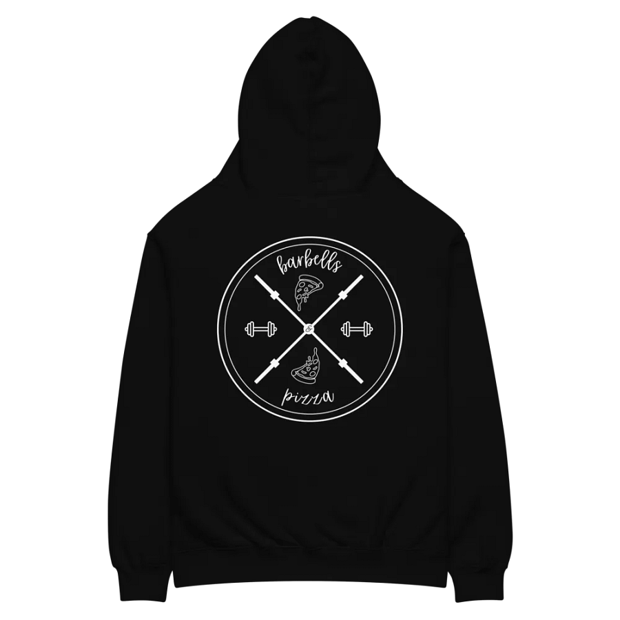 Barbells & Pizza X Emblem Unisex Hoodie product image (2)