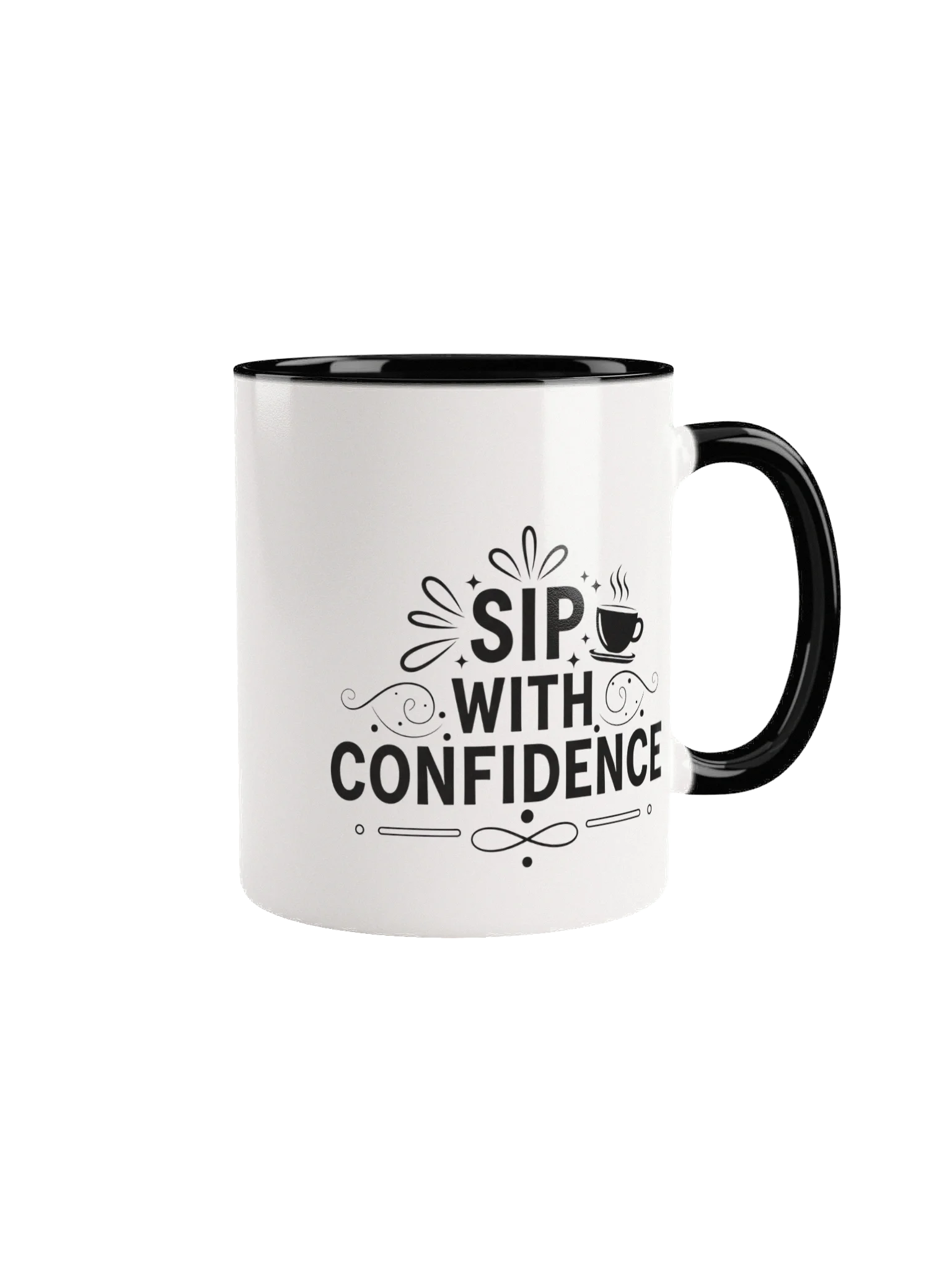 Sip with Confidence Mug – Bold, Inspirational Coffee & Tea Cup for Daily Motivation product image (1)