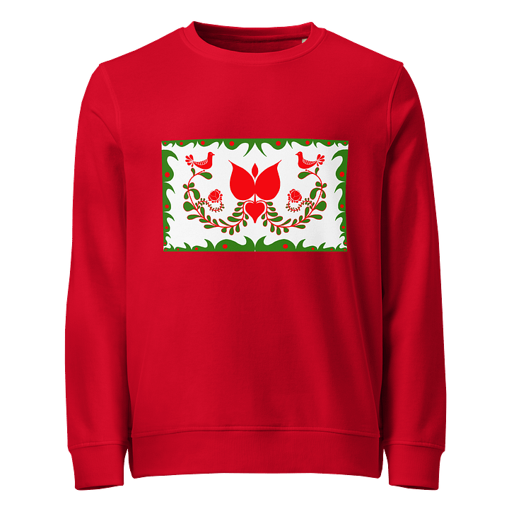 Hungarian Vibes Folk Art Organic Sweatshirt product image (1)