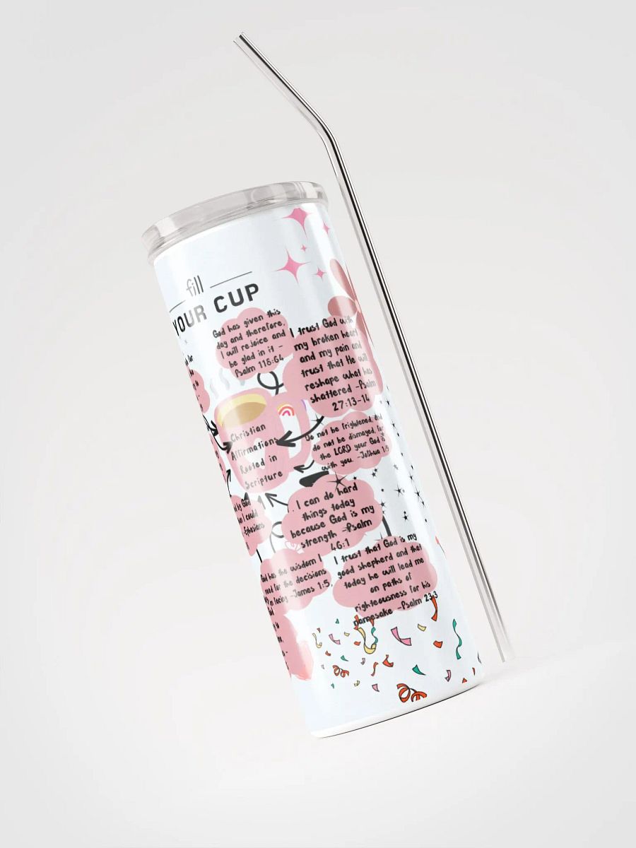 Christain affirmations rooted in scripture Stainless Steel Tumbler product image (3)