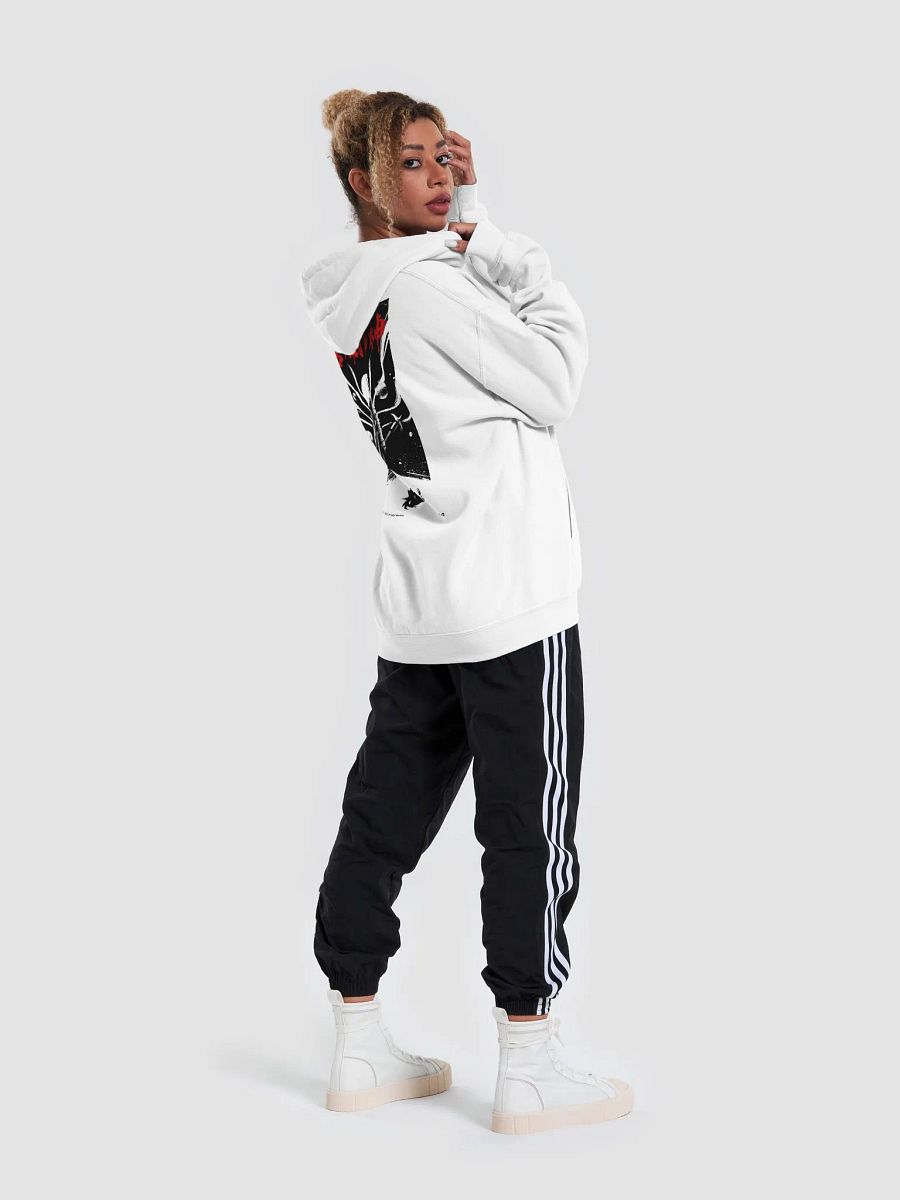 Kanji Handwritten Hoodie [White/Red] Nezarec Final God of Pain product image (5)