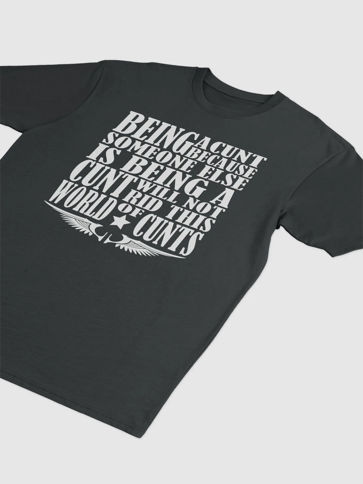 Stop Being A Cunt - White Lettering - Cotton Heritage Men's Premium Heavyweight Tee product image (1)