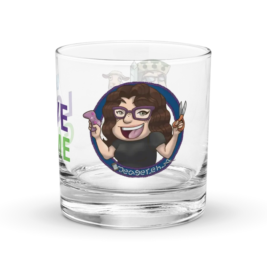 Downey Live, Love, and Game Rocks Glass product image (2)