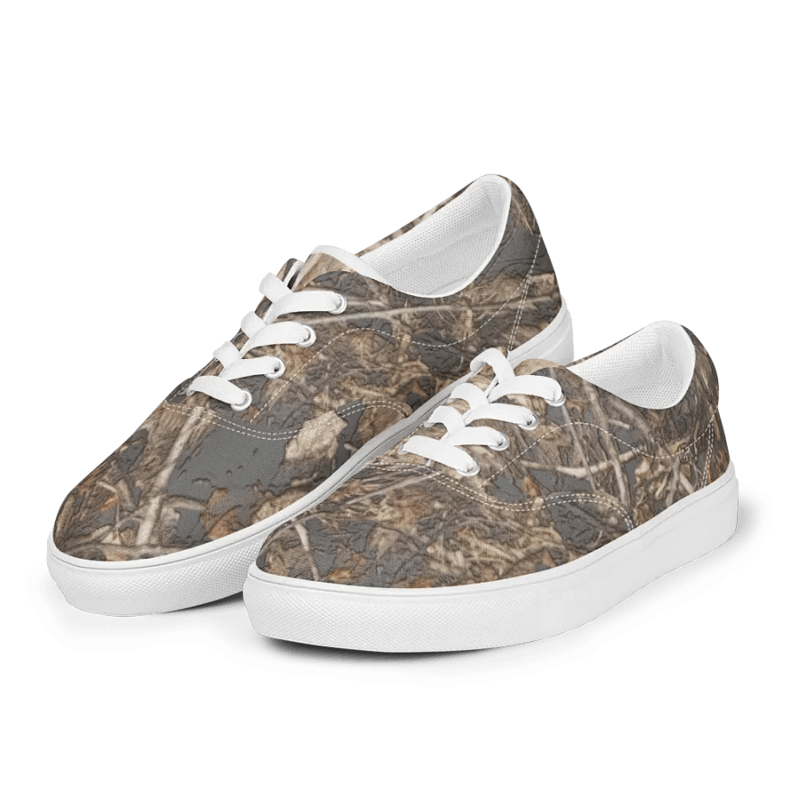 Men's Lace-Up Canvas Shoes - Dead Split - It Happennnns Camo product image (9)