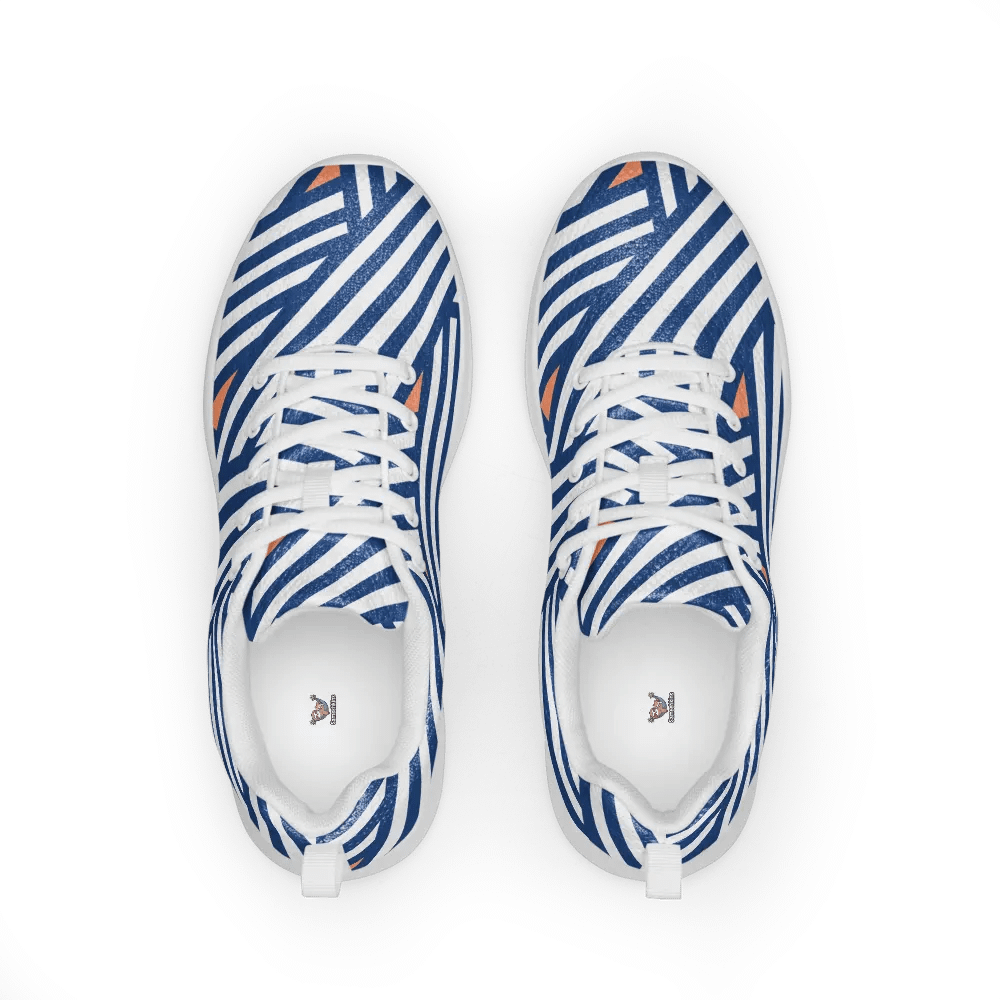Peach Striped Athletic Sneakers product image (1)