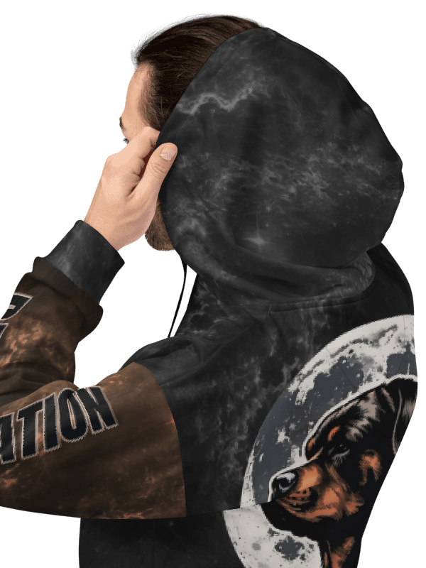 Fear of the Dark - Rottweiler - Adult All-Over Print Unisex Hoodie product image (8)