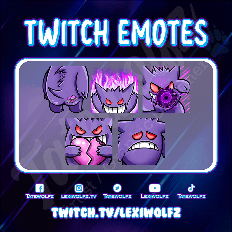 Twitch Emotes: Pokemon Gengar product image (1)