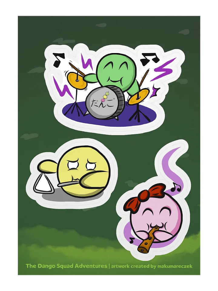 Dango Band - Kiss Cut Sticker Sheet product image (1)