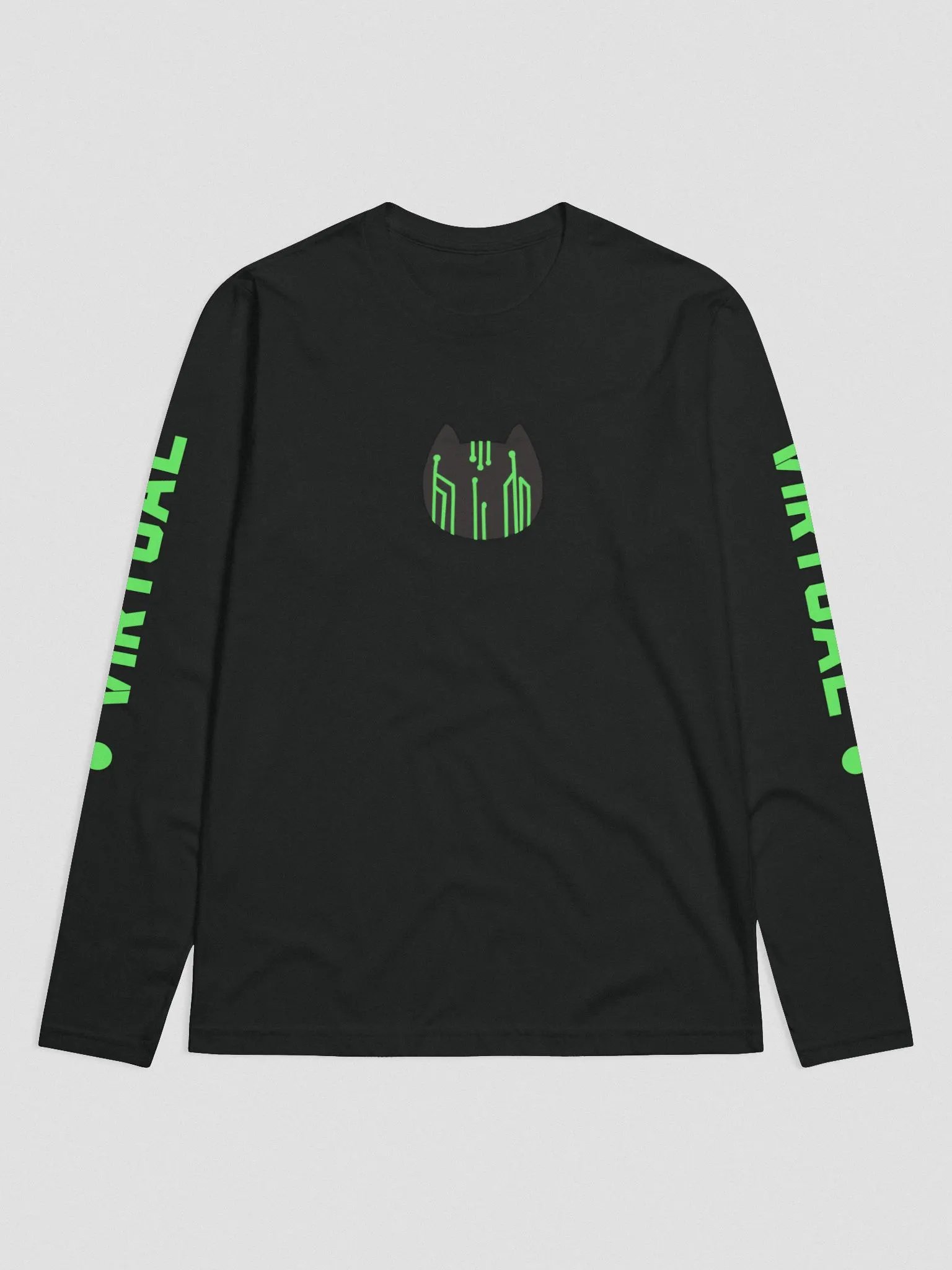 Virtual Long Sleeve Shirt, Black product image (1)