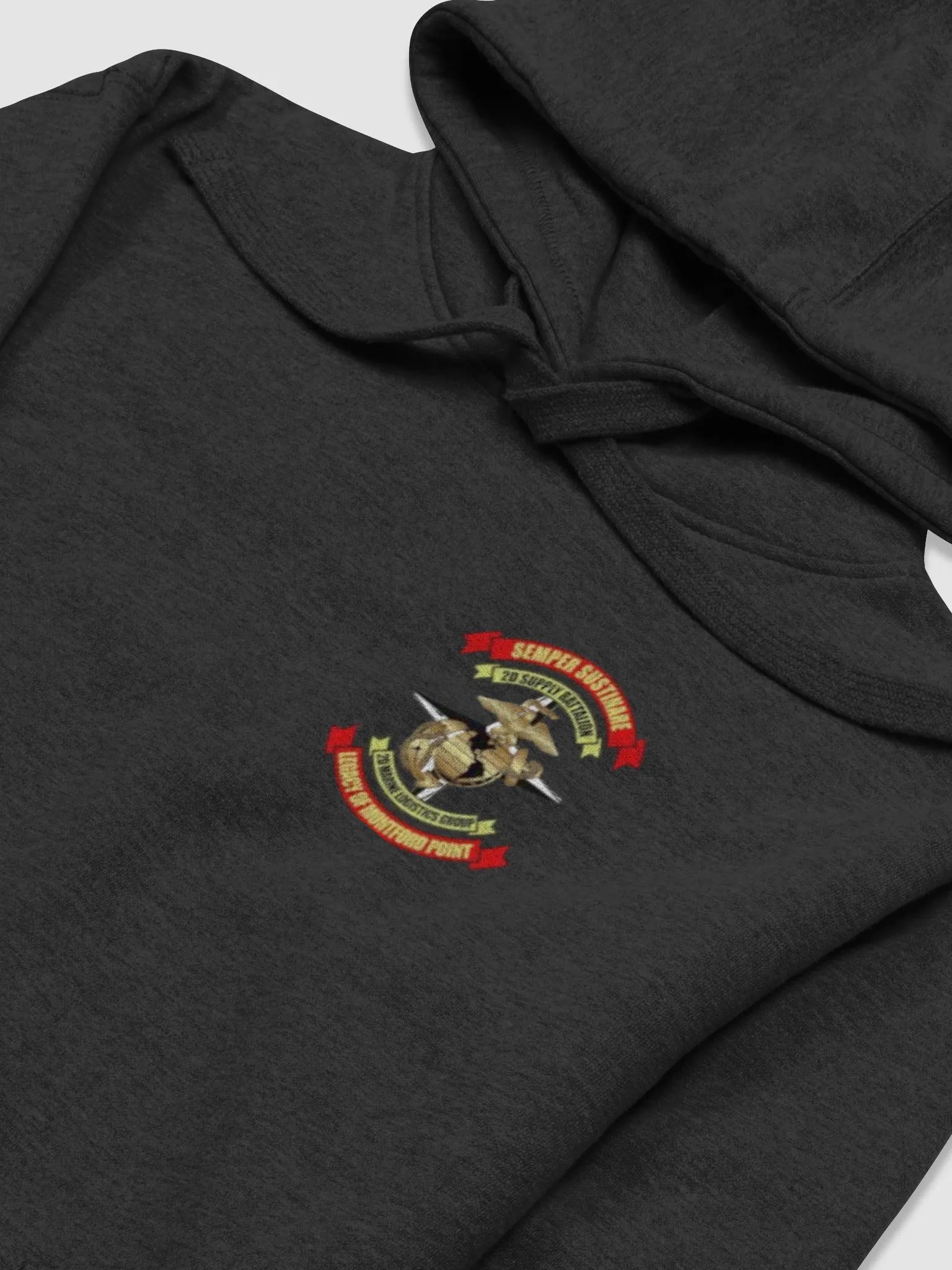 2nd Supply Battalion Dark Hooded Sweatshirt product image (3)