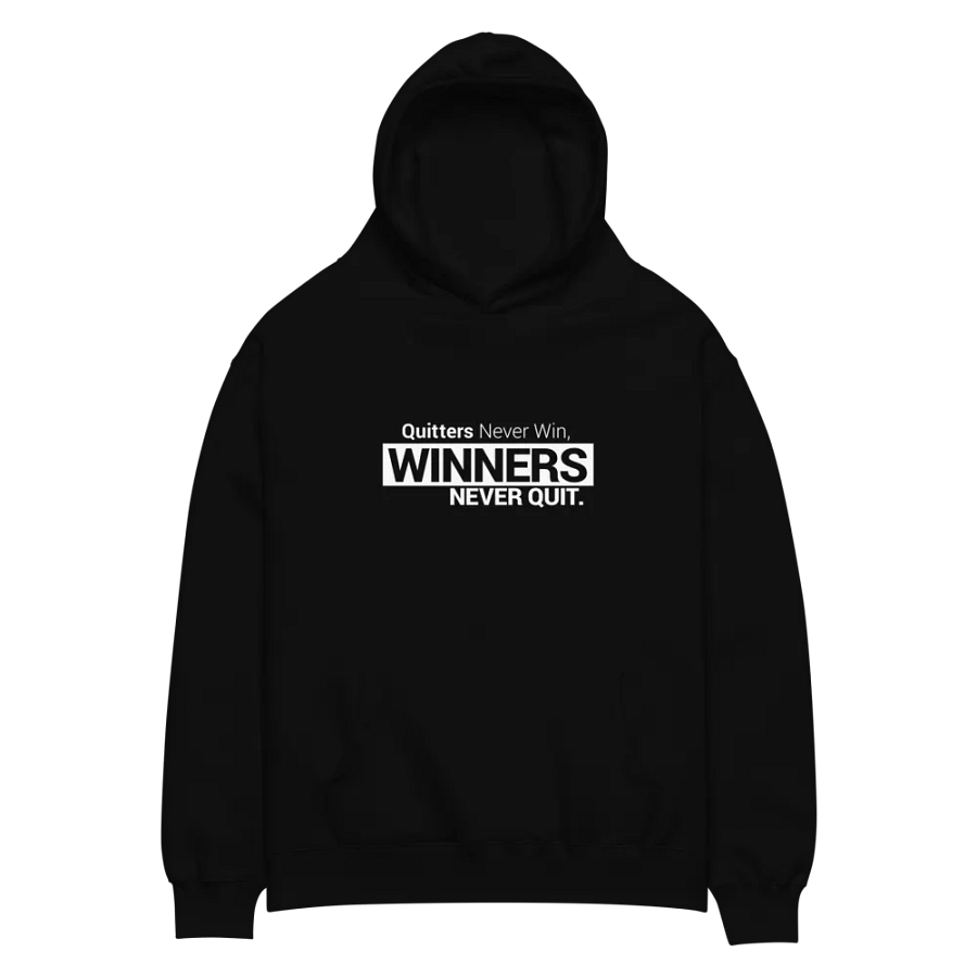 Oversized Hoodie #Winners Never Quit – Inspired by Think and Grow Rich by Napoleon Hill product image (2)